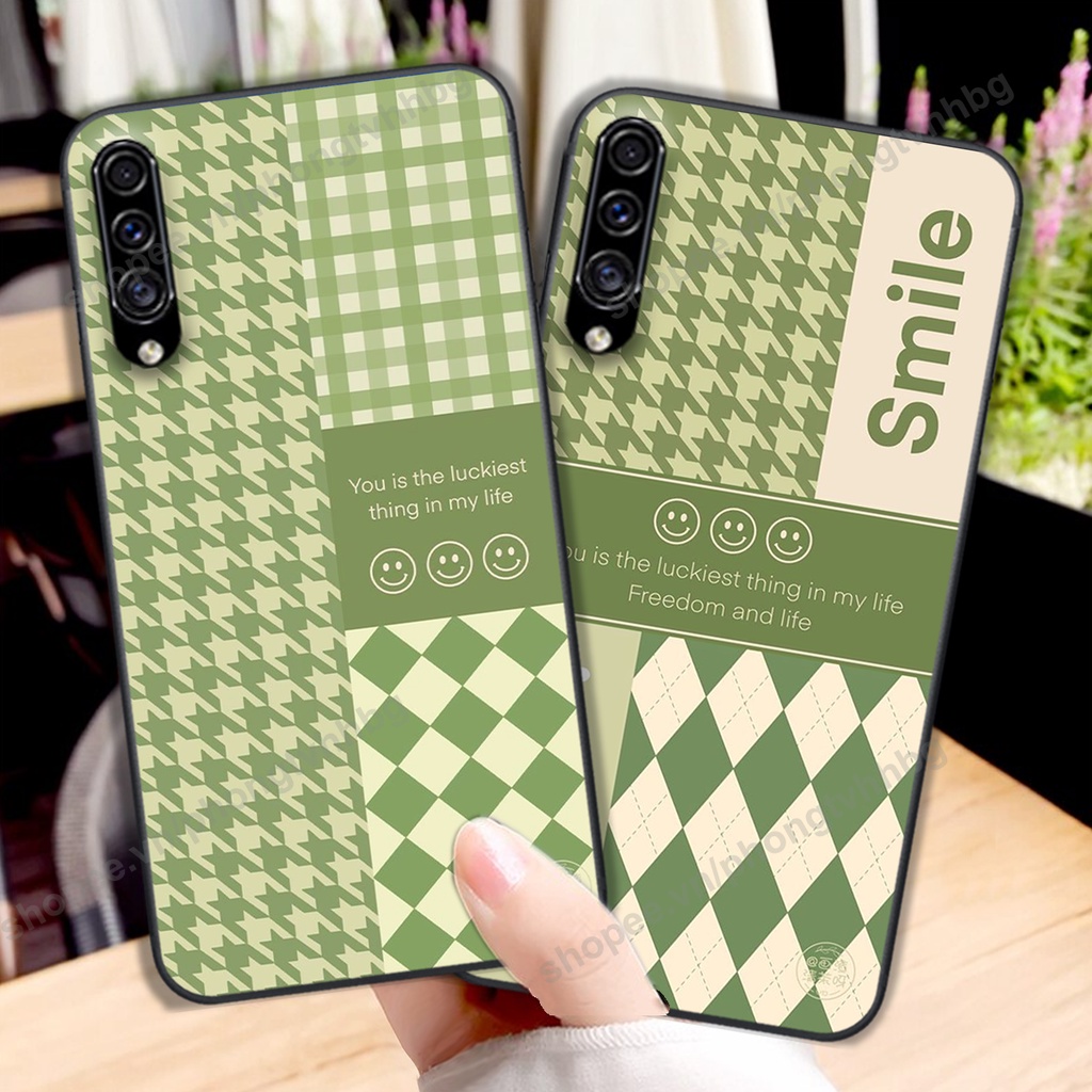 Ốp lưng Samsung A30s / A50 / A50s / A70 in mẫu gấu bo viền , smile mặt cười cực cute đẹp