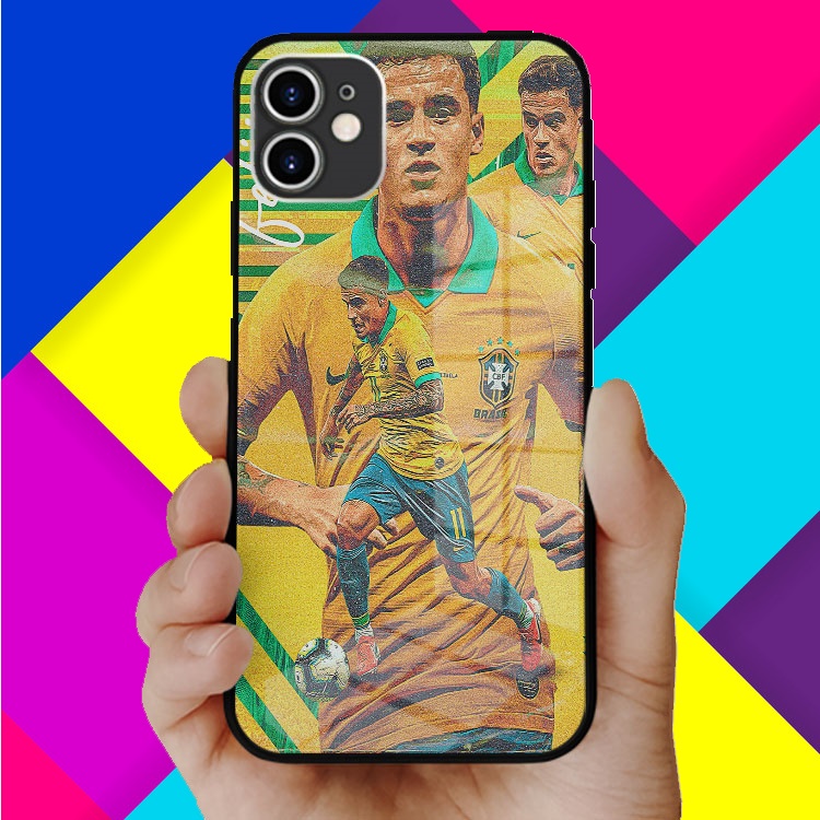 Ốp lưng kính philip coutinho collage cho iphone 5 - iphone 12 OK-SPOPOD20210164