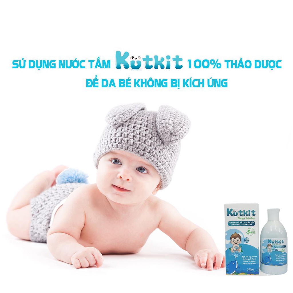 Tắm gội thảo dược trẻ em KUTKIT