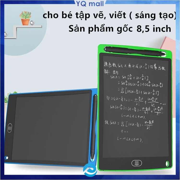 Bảng viết thông minh LCD tự xóa 8.5 inch cho bé tập vẽ, viết ( sáng tạo)