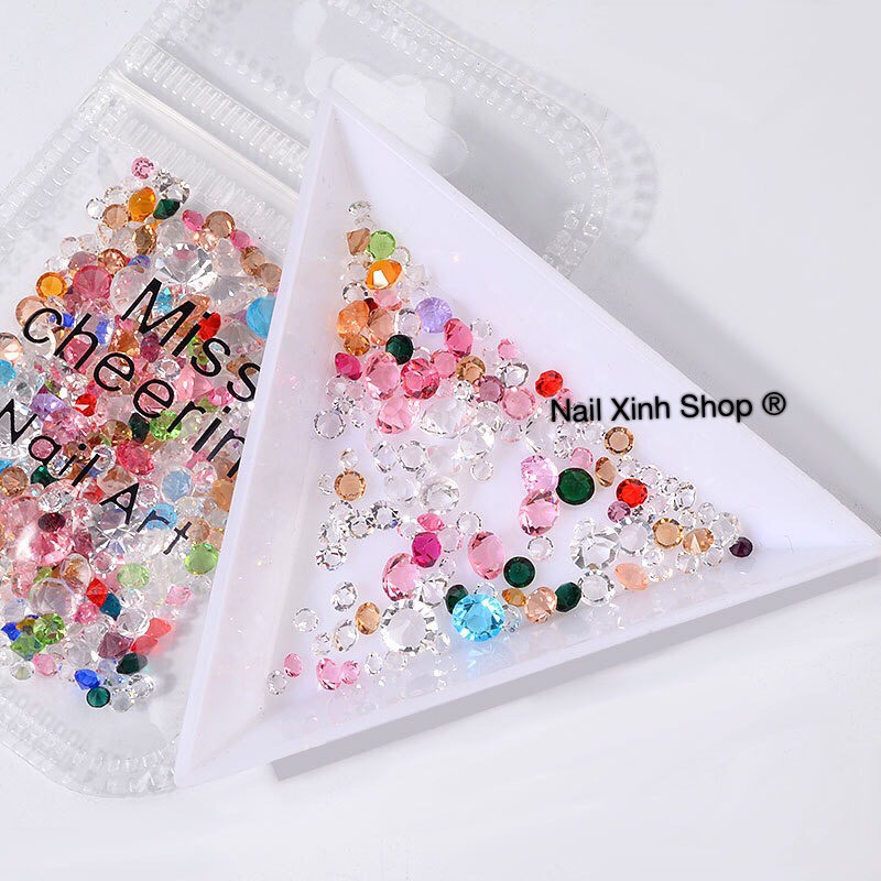 Túi mix đá nail long lanh lấp lánh kiêu sa ,phụ kiên nail cao cấp, phụ kiện nail hot 2020 , nail xinh shop