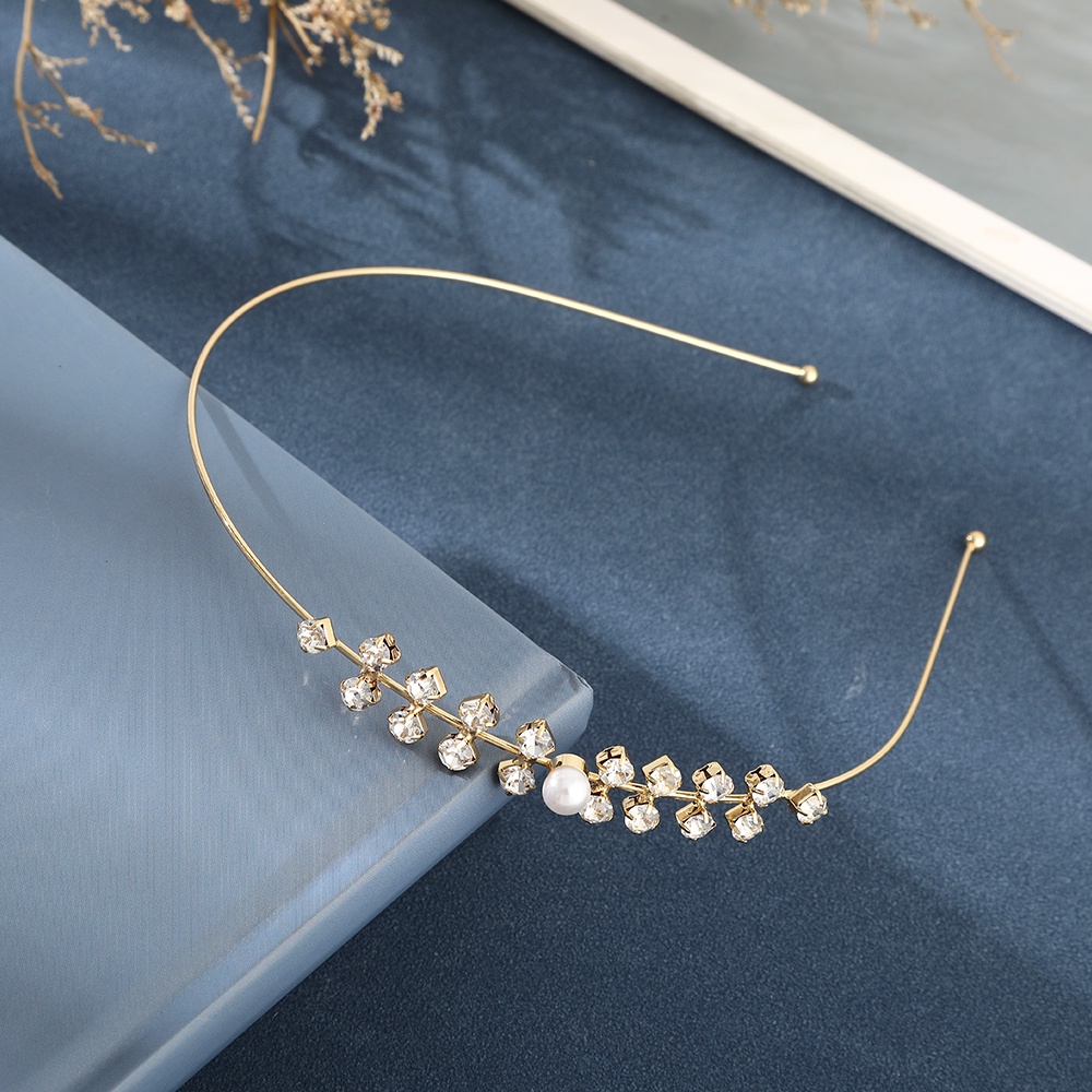 Cài tóc Haimeikang đính đá và ngọc trai thời trang cho cô dâu