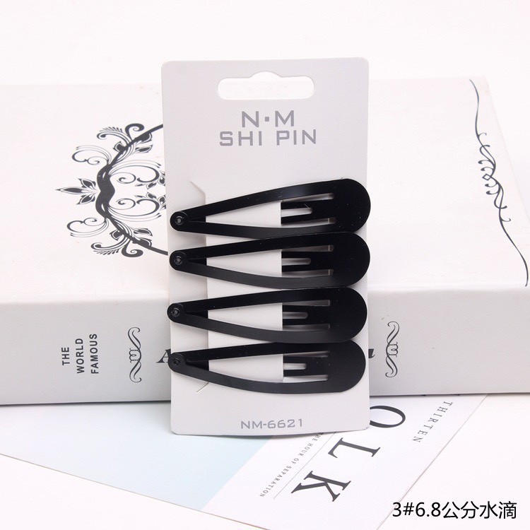 Sét 4 chiếc kẹp tóc bấm màu đen