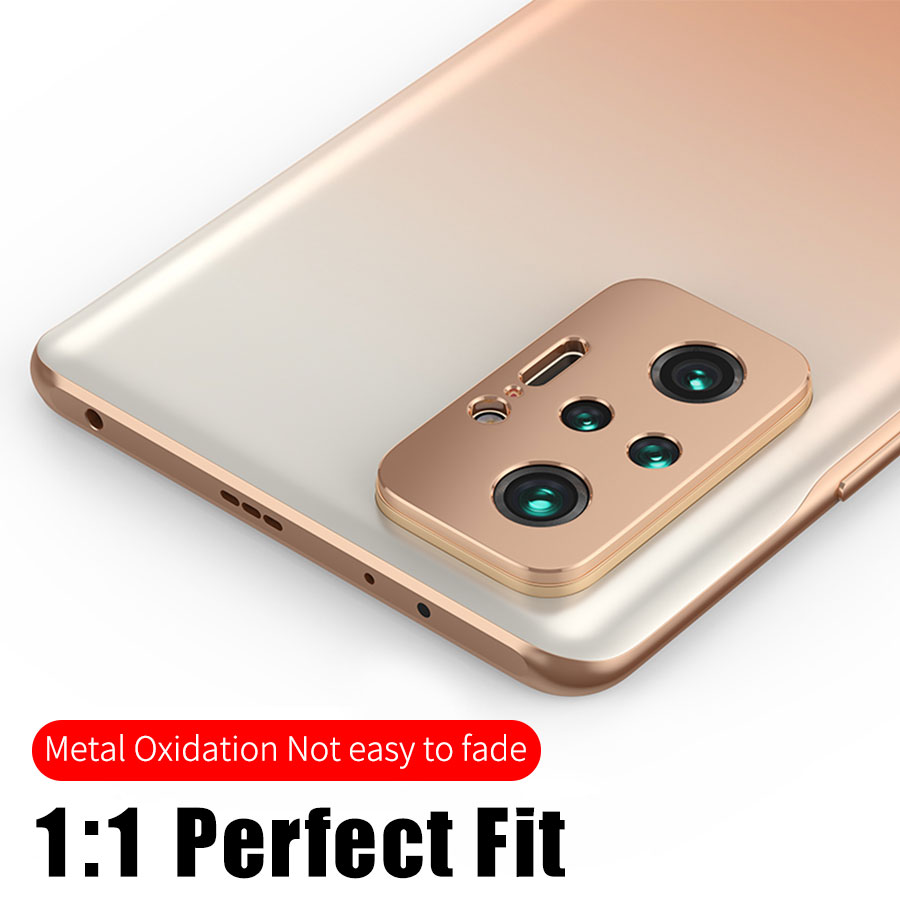 Viền Kim Loại Bảo Vệ Camera Sau Cho Xiaomi Mi 10T 11T 11 Lite Redmi Note 10 Pro 10s Poco F3 M3 X3