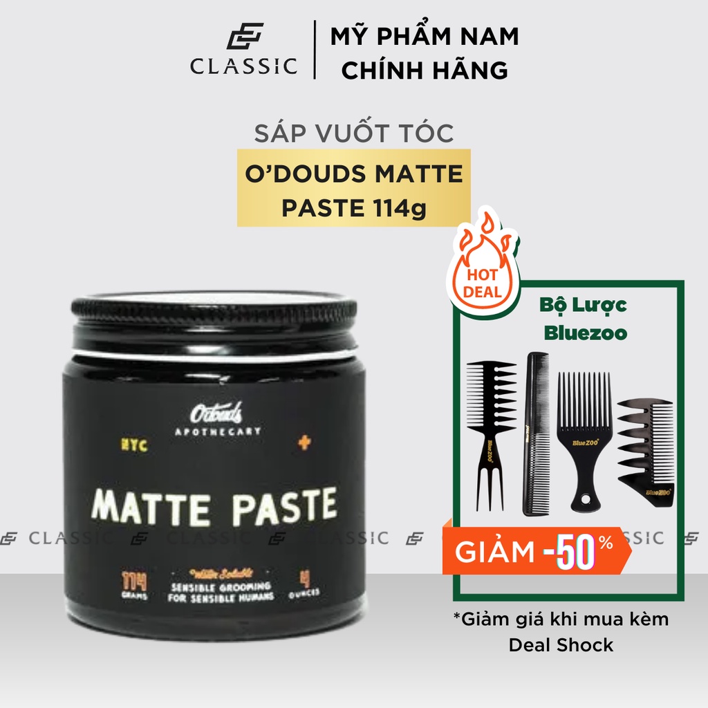 Sáp vuốt tóc O'Douds Matte Paste