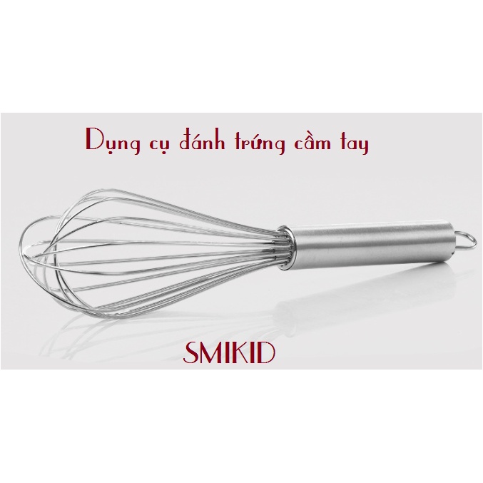 Dụng cụ đánh trứng bằng inox , phới đánh trứng cầm tay tiện lợi