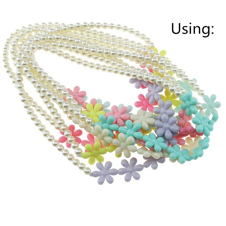 Chuỗi hạt nhiều màu sắc 15/25mm hình hoa hướng dương xinh xắn