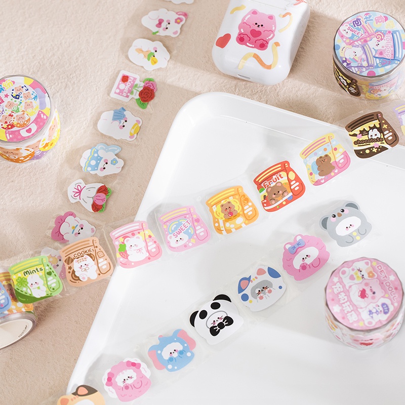 Flowertree 1 Cuộn Sticker Dán Trang Trí Sổ Lưu Niệm