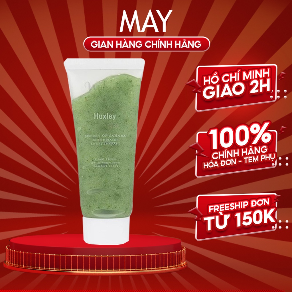 MẶT NẠ TẨY TẾ BÀO CHẾT Chiết Xuất Xương Rồng HUXLEY Secret of Sahara Scrub Mask 30/120g