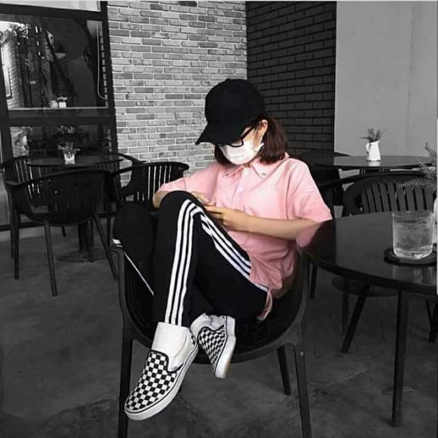 Quần nỉ 3 sọc ống đứng