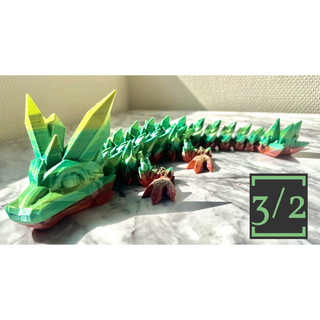 Rồng Tinh Thể - Baby - In 3D