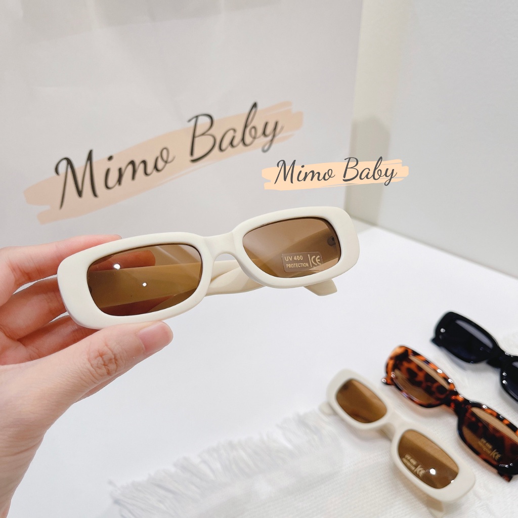Kính râm chữ nhật, kính thời trang UV400 cho bé K03 Mimo Baby