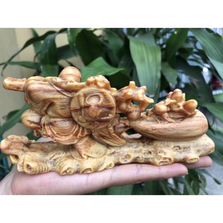 Tượng Di Lặc Gỗ Huyết Long