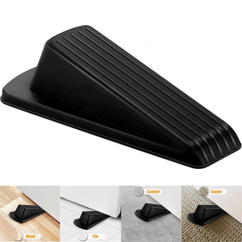 Rubber door stop door stopper door wedge door stop household safety anti-collision wind stopper