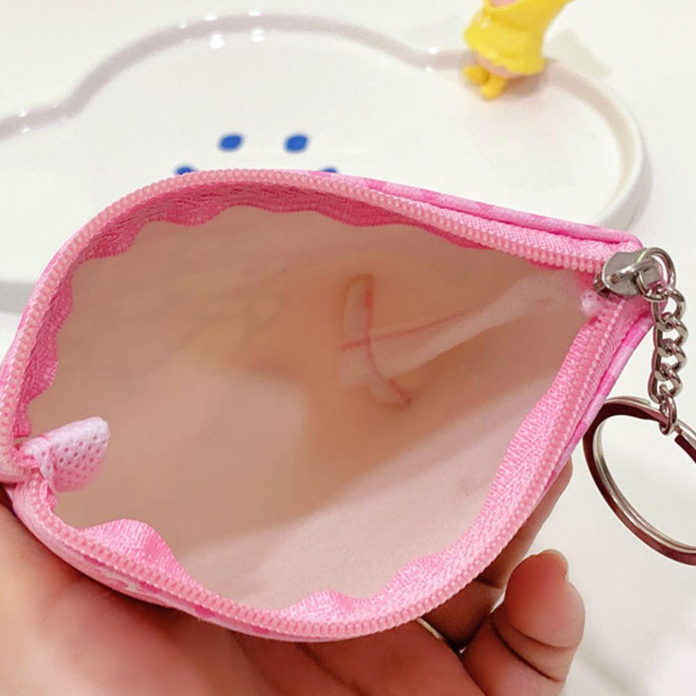 HARRIETT Ví Đựng Tiền Xu Đa Năng Có Khóa Kéo In Họa Tiết Hello Kitty / Chó / Mèo Dễ Thương