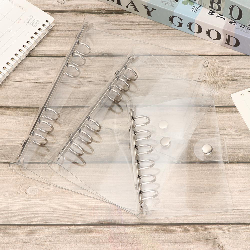 PISTA 1 Vỏ Bọc Sổ Tay Bằng PVC Trong Suốt Họa Tiết Chiếc Lá Xinh Xắn