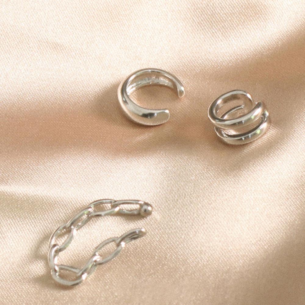 Khuyên Vành Tai Giả Kẹp Sụn Tai Không Cần Khoan Lỗ Thời Trang Cho Nam