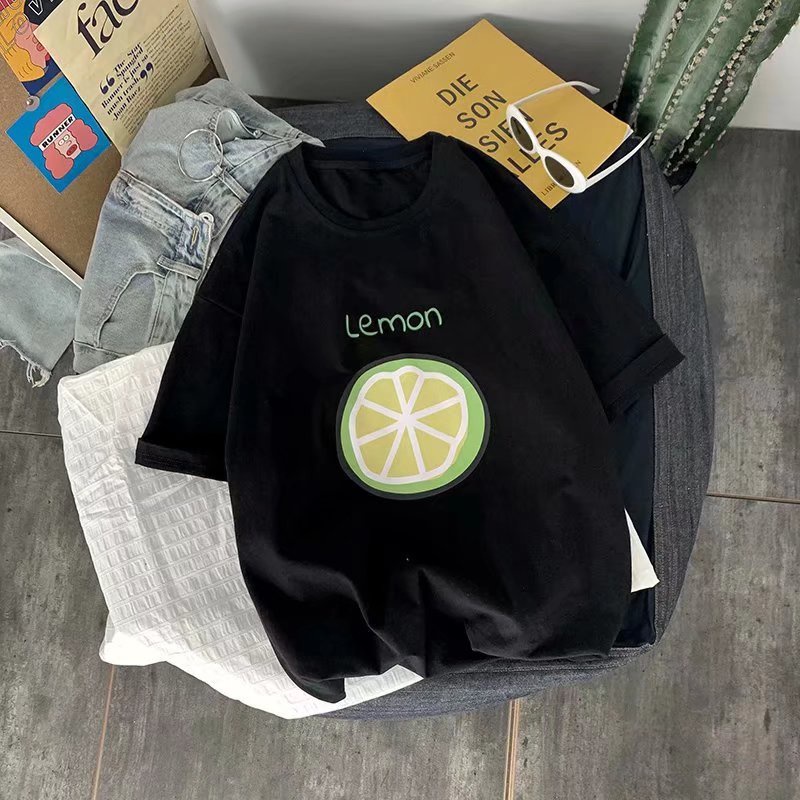 Áo Thun Tay Ngắn Cổ Tròn In Chữ Size M-8XL