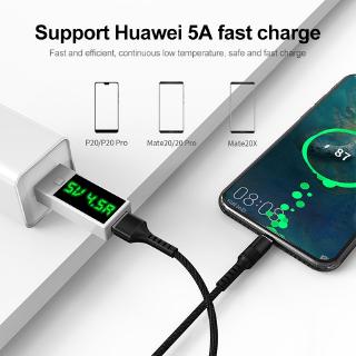 【ht】5A Type-C Charging Cable Super Fast Charge Data Line For Huawei Millet Charging Cable