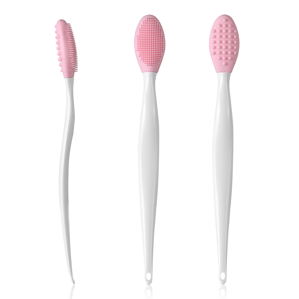 Cọ Silicon Mềm Cầm Tay Mát Xa Tẩy Tế Bào Chết Cho Da Mặt