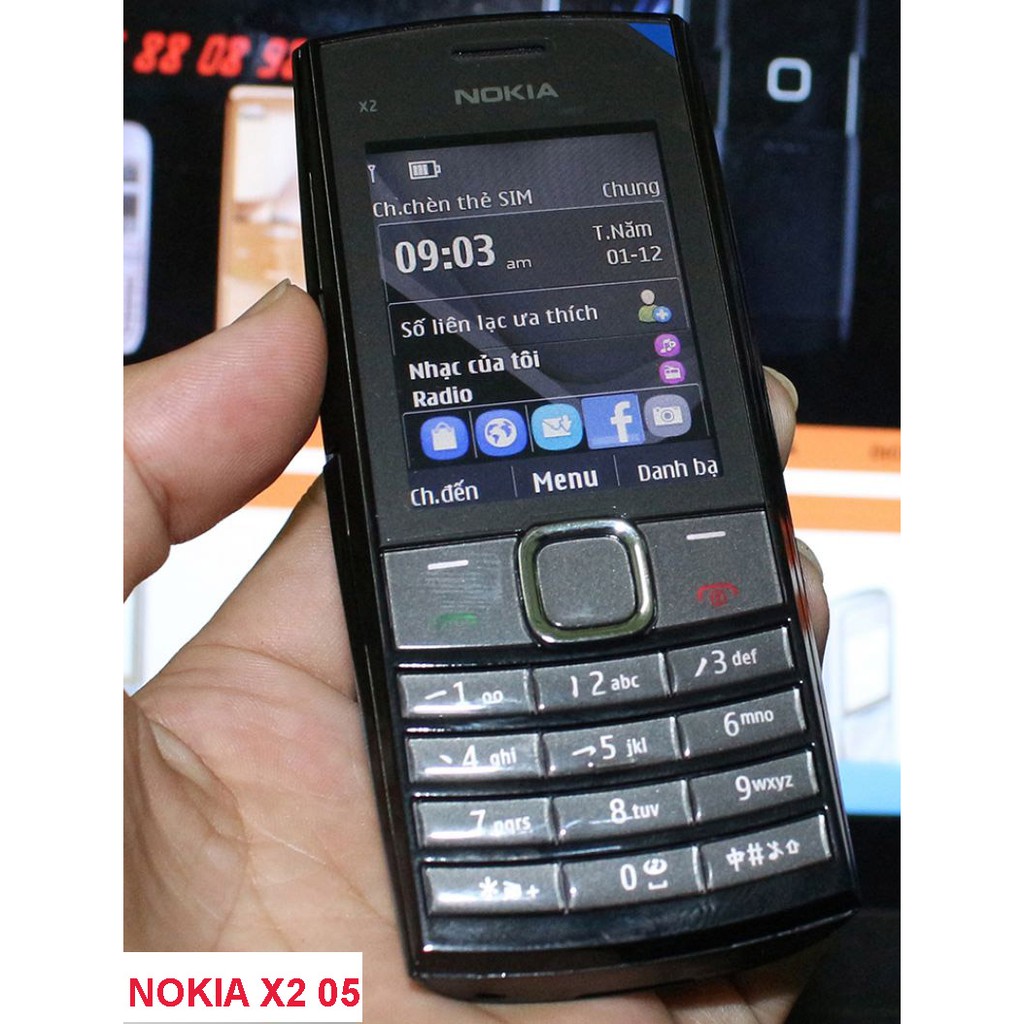 Điện thoại cổ Nokia X2-05 chính hãng giá rẻ