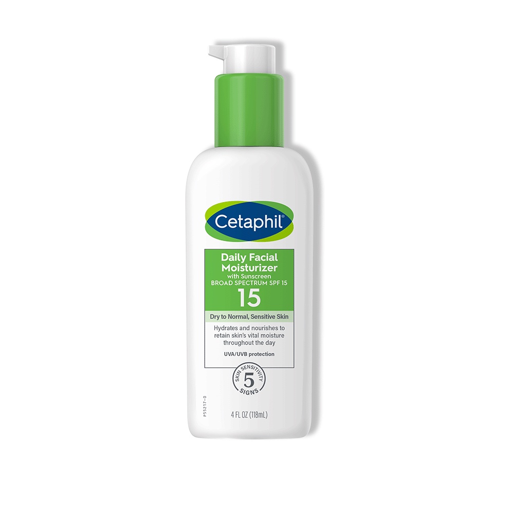 Sữa dưỡng ẩm chống nắng dịu lành cho da nhạy cảm CETAPHIL DAILY FACIAL MOIST SPF15 118ML
