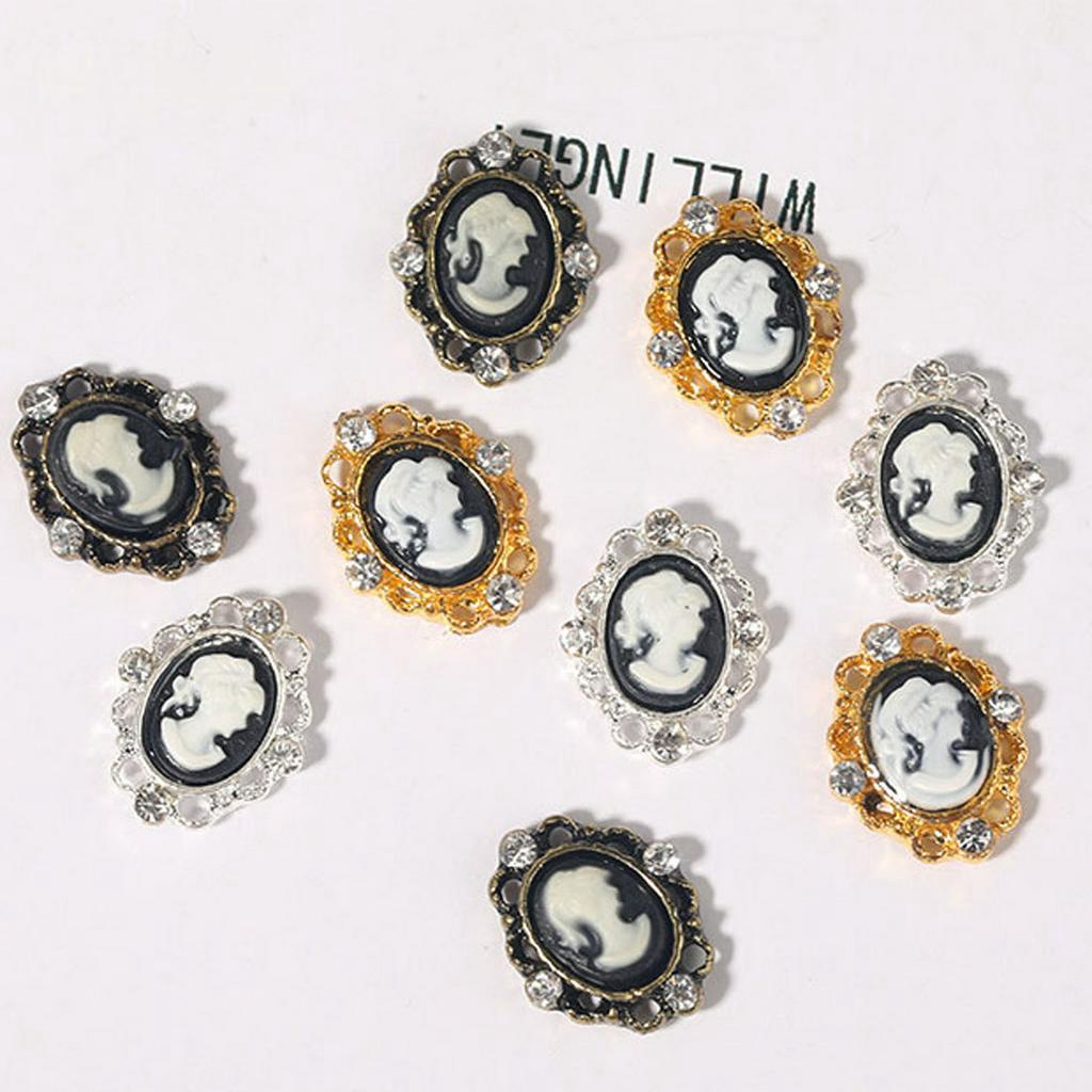 [Hàng mới về] Phụ Kiện Trang Trí Móng Tay Bằng Hợp Kim Phong Cách Nhật Bản 3D Diy