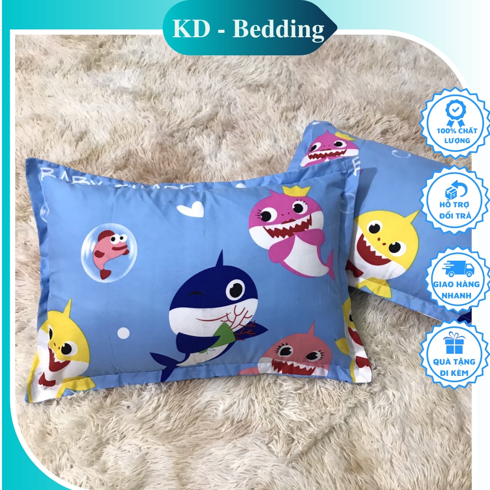 Vỏ gối nằm, áo gối nằm Cotton không chống thấm đẹp  KD BEDDING kích thước 45x65 nhiều mẫu | BigBuy360 - bigbuy360.vn