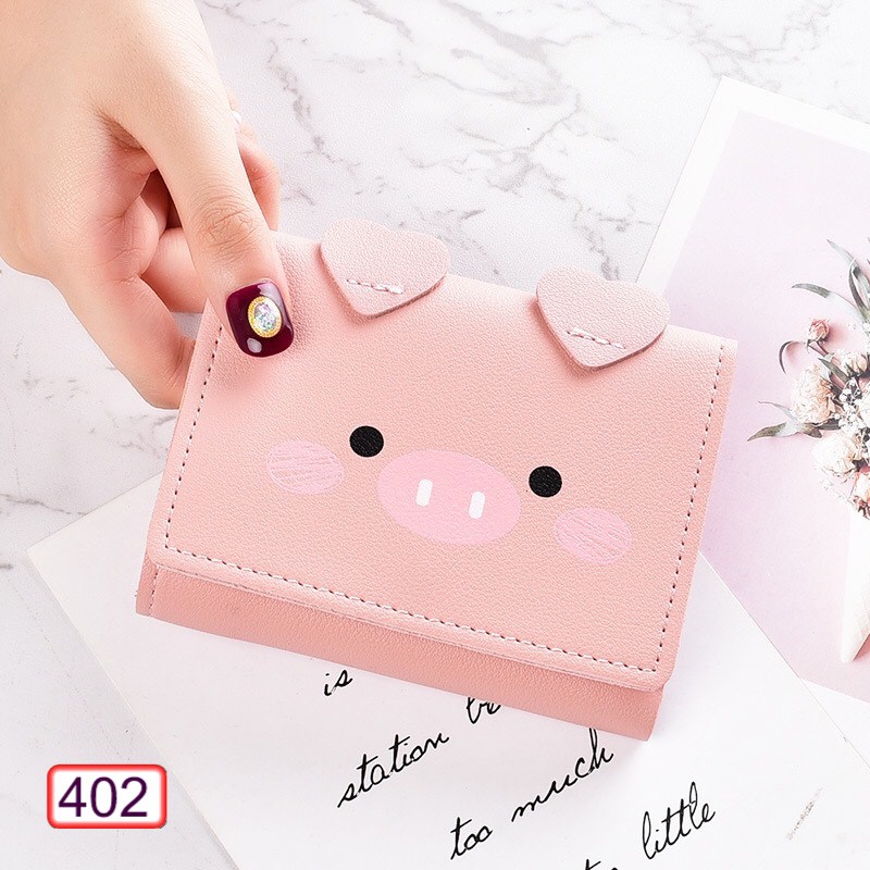 VÍ NGẮN NỮ CẦM TAY HÌNH HEO MÁ HỒNG DỄ THƯƠNG 402 HOT TREND | BigBuy360 - bigbuy360.vn