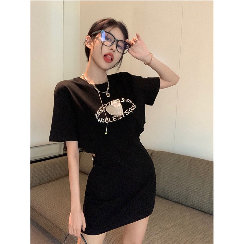 QADCOL  Áo Thun T-Shirt Tay Ngắn In Hình Gia Vị Trái Tim Dành Cho Nữ Thời Trang Mùa Hè Hàng Mới