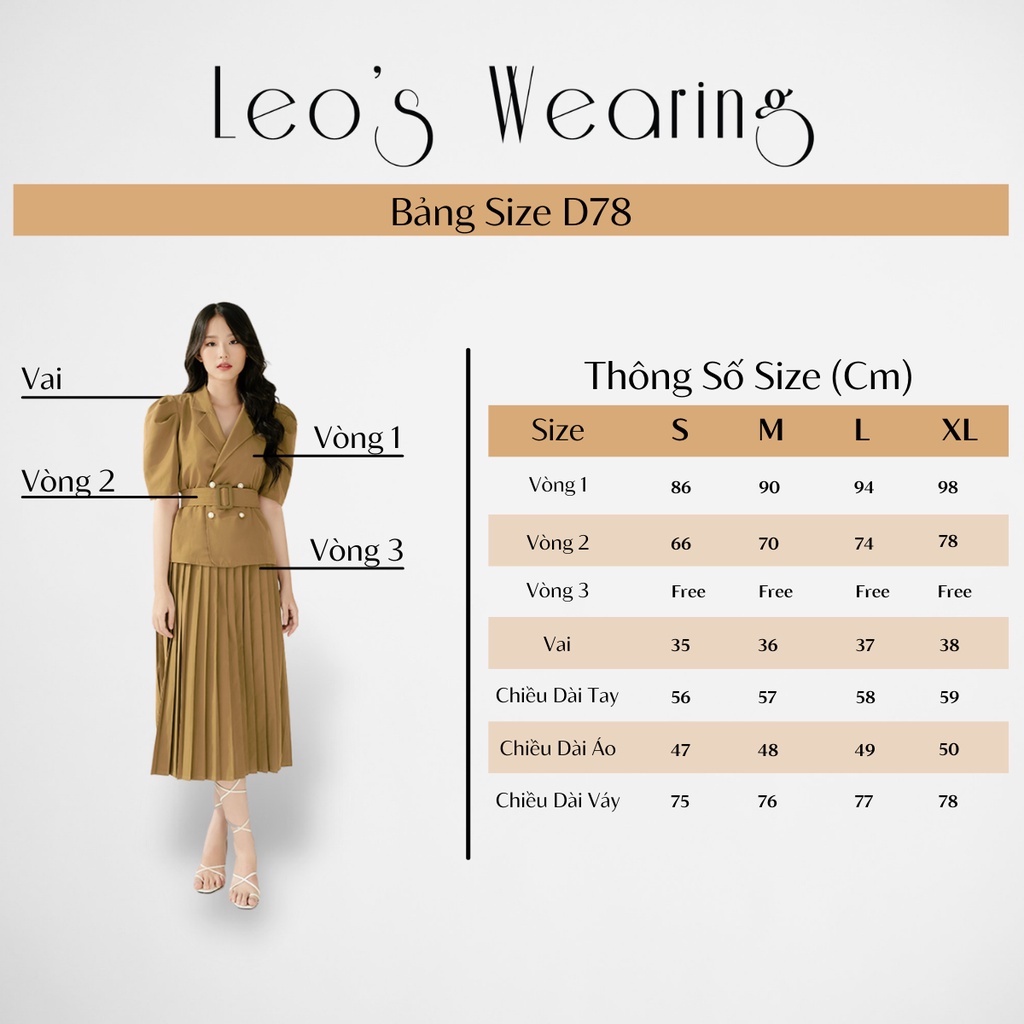 Váy Xòe Dài Tay Tiểu Thư Công Sở LEOSWEARING Chân Váy Dài Qua Gối Áo Sơ Mi Tay Dài Phối Nơ Cổ vay cong so du tiec D78 | BigBuy360 - bigbuy360.vn