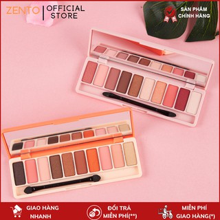 Bảng phấn mắt LAMEILA 12 màu thời thượng mix đầm nữ đẹp phấn mắt nội địa Trung bảng màu mắt 13g ZENTO