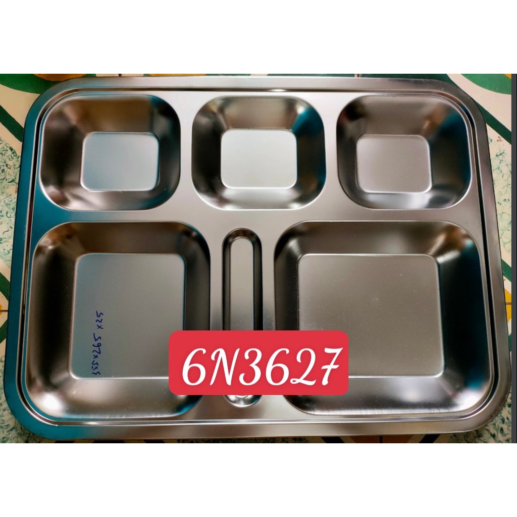 Khay cơm 5 ngăn inox giá rẻ