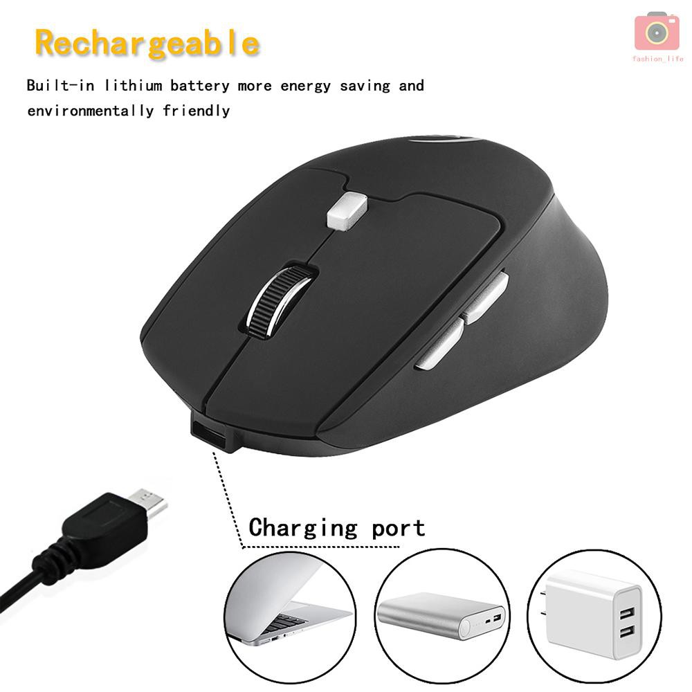 Chuột quang chơi game không dây 2 chế độ G823 2.4G 2400DPI cho Mac