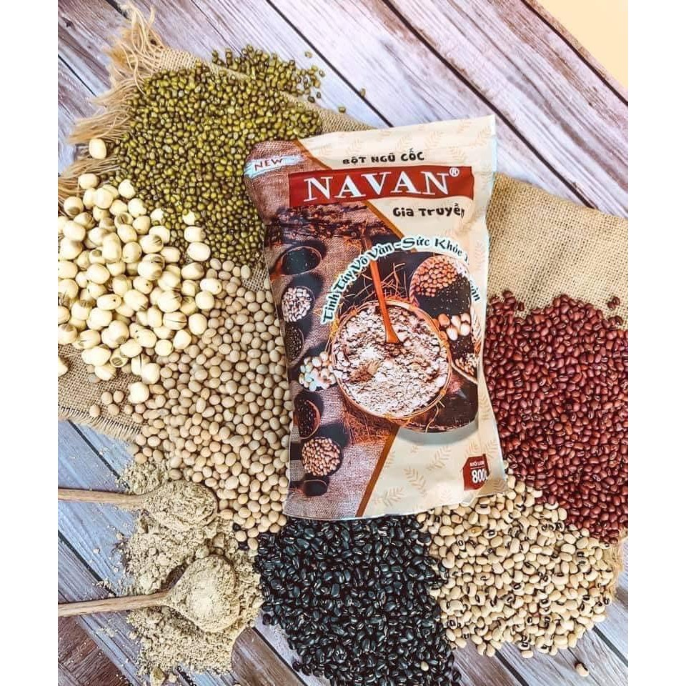 Bột ngũ cốc navan gia truyền 7 vị 800g Chuẩn Date mới