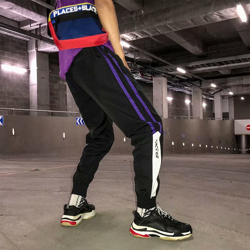 Men's fashion striped wide leg pants | BigBuy360 - bigbuy360.vn