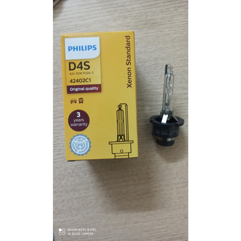 [Sl: 1 bóng] Bảo Hành 3 năm Bóng đèn Xenon Philips Chính hãng chân D1S,D2S,D3S,D4S,D4R,D2R