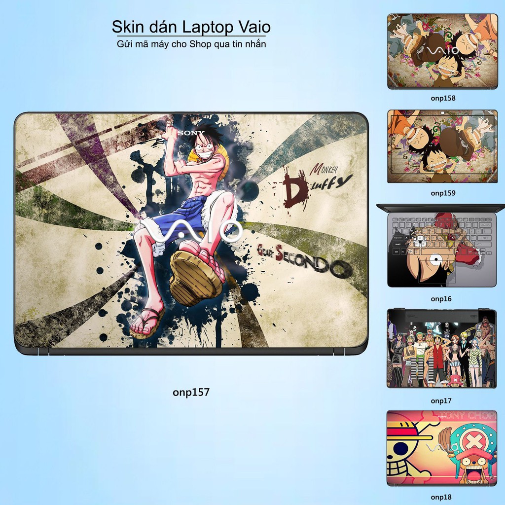 Skin dán Laptop Sony Vaio in hình One Piece _nhiều mẫu 20 (inbox mã máy cho Shop)