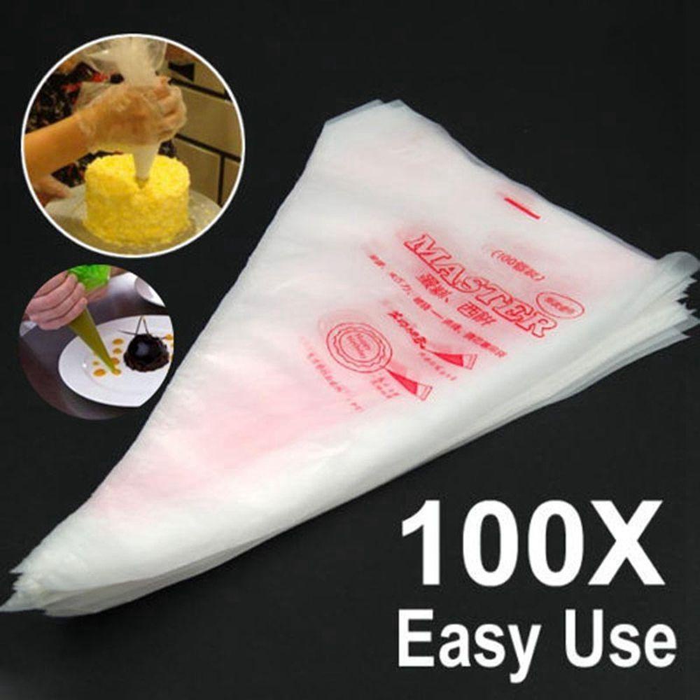 AUGUSTINA Set 100 Túi Bắt Kem Dùng Một Lần Trang Trí Bánh Cupcake