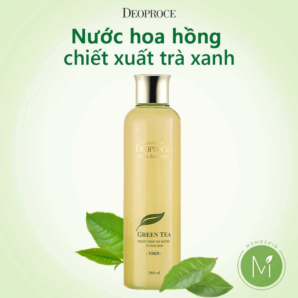 Toner DEOPROCE chiết xuất từ trà xanh 260ml chất lượng cao