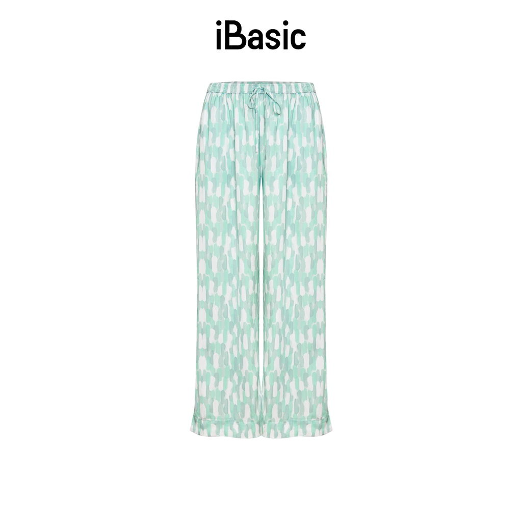 Quần dài nữ lụa satin iBasic HOMW026