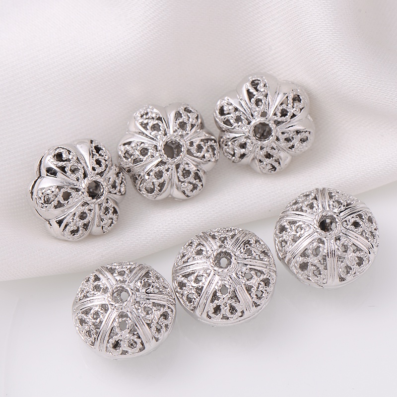 Chuỗi Hạt Rỗng Mạ Đồng Bạch Kim Dùng Làm Vòng Tay/Dây Chuyền diy