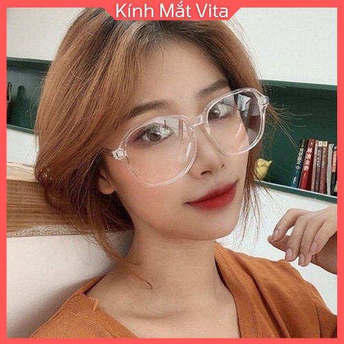 Gọng Kính Cận Nữ Shopvita Gọng Kính Tròn Kính Thay Được Tròng Cận Siêu Bền, Chống Xước, Giá Tốt-VT20