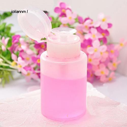 [Hàng mới về] Lọ nhựa 150ml đựng dung dịch làm móng dạng nhấn tiện dụng