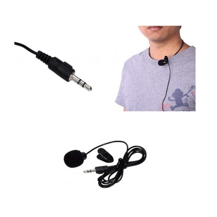 Mic Clip On 3.5mm Smartphone Laptop Tablet Pc