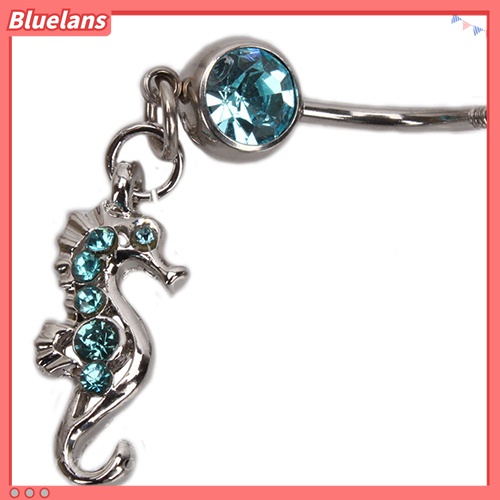 Khuyên rốn hình cá ngựa đính đá xinh xắn