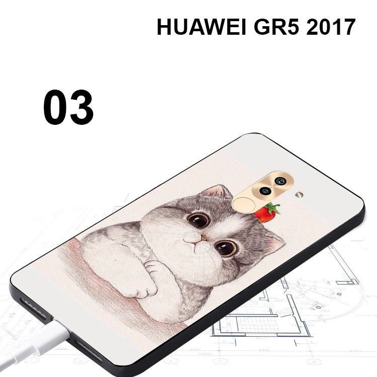 Ốp lưng silicon in hình Huawei Gr5 2017 . ...