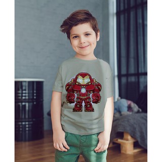 Áo Thun Bé Trai - Marvel ChiBi - Iron Man Cao Cấp