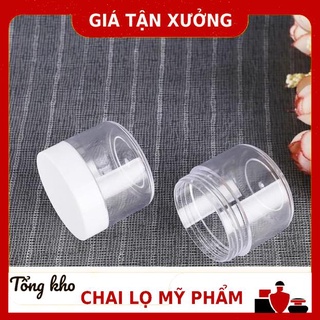 Hủ Đựng Kem ❤ Hủ nhựa 20g,30g nắp trắng , hủ chiết kem , chai lọ chiết mỹ phẩm , tong kho chai lo