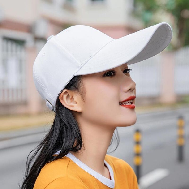 Mũ Lưỡi Trai cotton Màu Đen Phong Cách Bóng Chày Chống Nắng Mùa Hè Cho Cặp Đôi Mã Não3.17